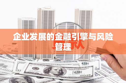 毕节企业发展的金融引擎与风险管理