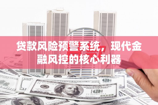 毕节贷款风险预警系统，现代金融风控的核心利器