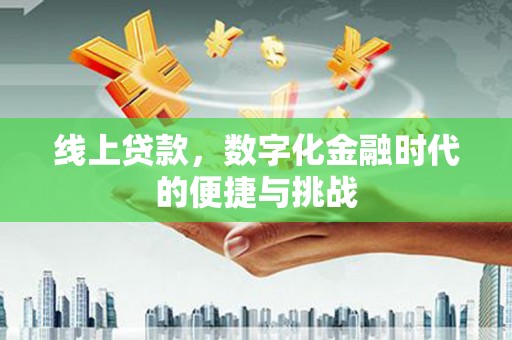 毕节线上贷款，数字化金融时代的便捷与挑战