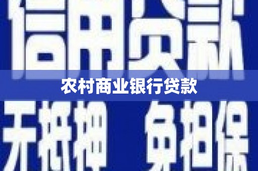 毕节农村商业银行贷款