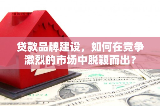 毕节贷款品牌建设，如何在竞争激烈的市场中脱颖而出？