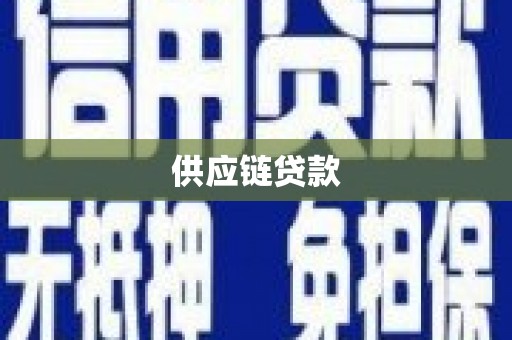 毕节供应链贷款