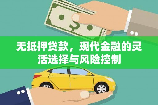 毕节无抵押贷款，现代金融的灵活选择与风险控制