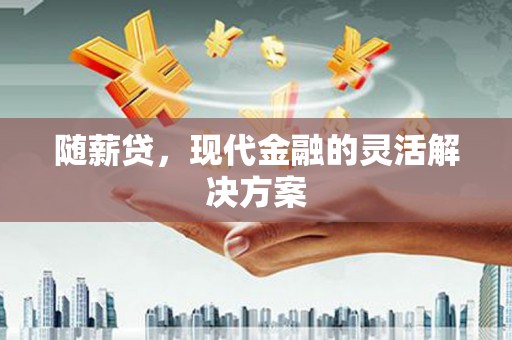 毕节随薪贷，现代金融的灵活解决方案