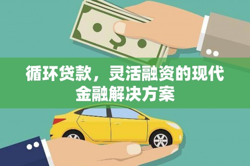 毕节循环贷款，灵活融资的现代金融解决方案