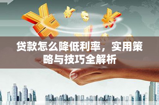 毕节贷款怎么降低利率，实用策略与技巧全解析