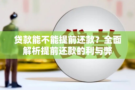 毕节贷款能不能提前还款？全面解析提前还款的利与弊