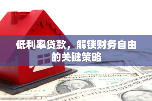 毕节低利率贷款，解锁财务自由的关键策略