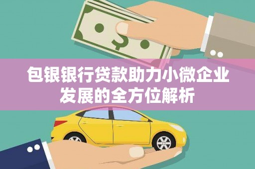 毕节包银银行贷款助力小微企业发展的全方位解析