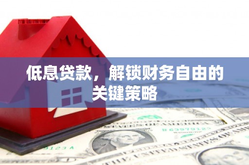毕节低息贷款，解锁财务自由的关键策略