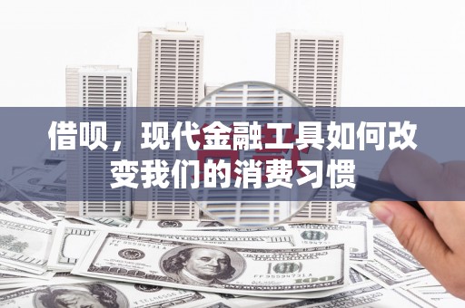 毕节借呗，现代金融工具如何改变我们的消费习惯