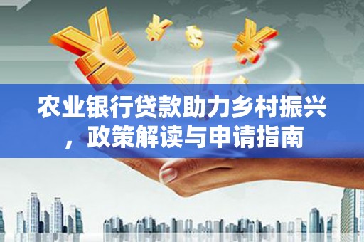 毕节农业银行贷款助力乡村振兴，政策解读与申请指南