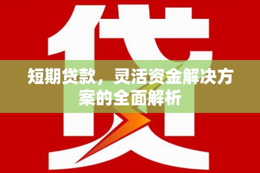 毕节短期贷款，灵活资金解决方案的全面解析
