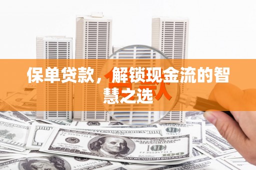 毕节保单贷款，解锁现金流的智慧之选