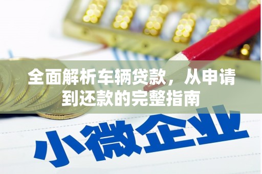 毕节全面解析车辆贷款，从申请到还款的完整指南