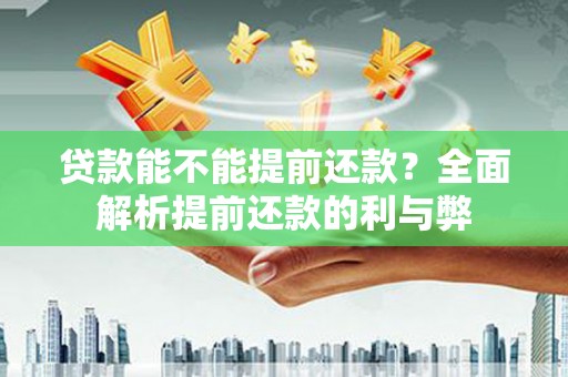 毕节贷款能不能提前还款？全面解析提前还款的利与弊