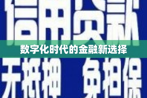 毕节数字化时代的金融新选择