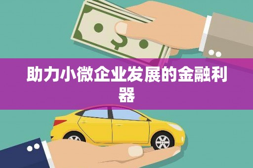 毕节助力小微企业发展的金融利器