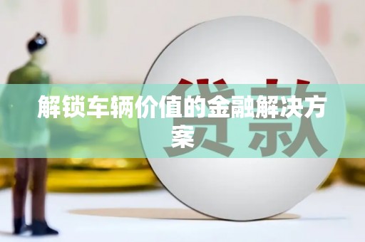 毕节解锁车辆价值的金融解决方案