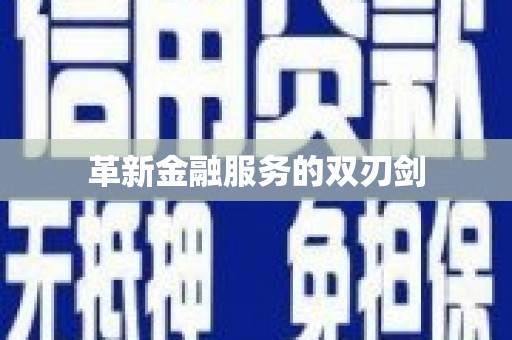 毕节革新金融服务的双刃剑