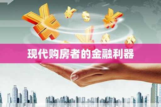 毕节现代购房者的金融利器