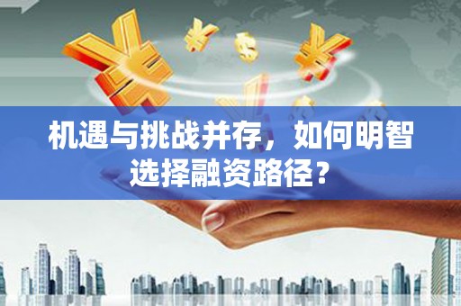 毕节机遇与挑战并存，如何明智选择融资路径？