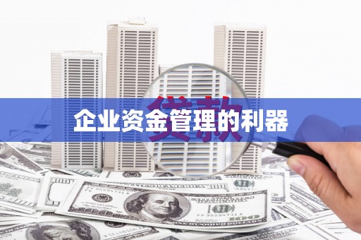 毕节企业资金管理的利器
