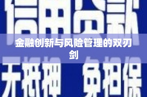 毕节金融创新与风险管理的双刃剑