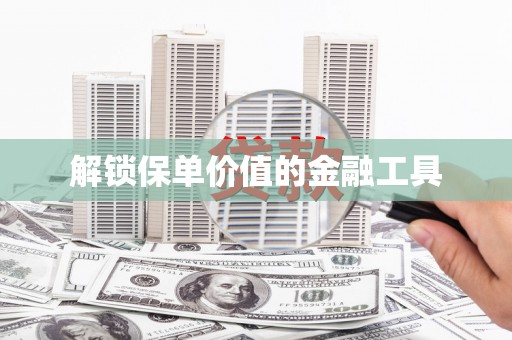 毕节解锁保单价值的金融工具